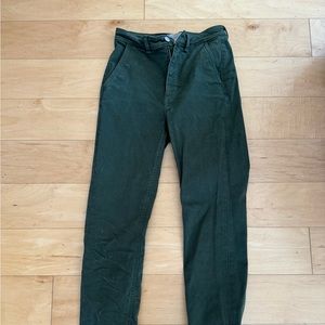 Everlane Cropped Green Pants